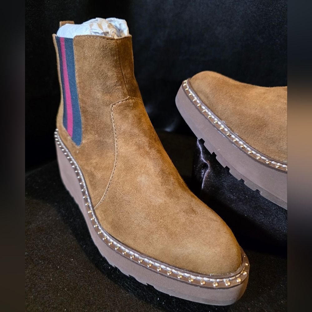 Cecelia New York Tan Ankle Boots Womens 8 - Picture 2 of 9